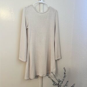 Divided Cream Knit Dress